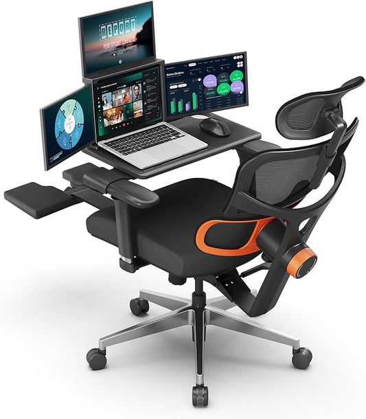 🪑 Ergonomic Office Chair – Auto-Following Design, Adjustable & Comfortable for All-Day Work 🖥️ | Perfect for Home & Office Use 💼